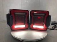 Feu arrière LED ABS Wind Winner avec lentille rouge pour Jeep Wrangler JL 2007-2017