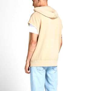 Jogger personnalisé sweats à capuche sans manches 2026 sweats à capuche de haute qualité pour hommes coton Sport jogger sweats à capuche - Product Image 4