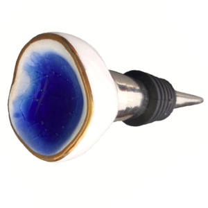 Bouchon de bouteille en céramique doré, peint à la main, boutons en céramique, huile d'olive, articles cadeaux - Product Image 2