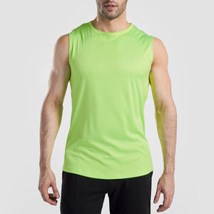 Nouvelle conception sur mesure OEM débardeurs pour hommes coupe régulière respirant évacuant la transpiration avec taille de couleur personnalisée et logo débardeurs - Product Image 1