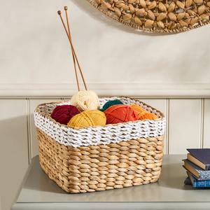 Cesta de Almacenamiento Decorativa para el Hogar de Jacinto de Agua, Cesta de Almacenamiento Hecha a Mano, Venta al por Mayor, Ecológica, Hecha en Vietnam - Product Image 2