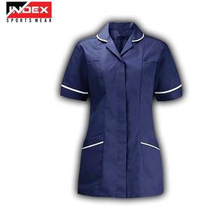 Femmes été col montant à manches courtes hôpital infirmière uniforme médical gommages vendeur vêtements de travail vendeurs uniforme - Product Image 5