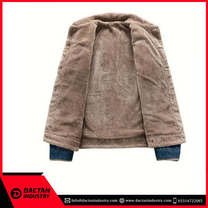 Veste en jean personnalisée de haute qualité pour hommes Veste en jean en coton élégante pour l'hiver Vêtements décontractés OEM vente en gros disponible - Product Image 3