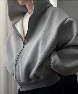 Sudaderas con Capucha y Cierre para Hombre, Talla Grande, Logotipo Personalizado Bordado, 100% Algodón, Grueso, Impermeable - Product Image 3