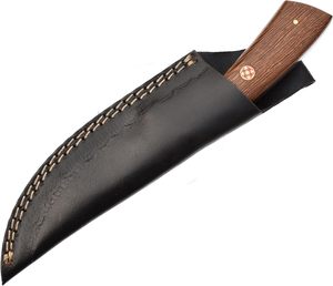 Couteau à lame fixe en acier damas fait à la main avec gaine en cuir OEM pris en charge pour la chasse Camping activités de plein air - Product Image 6