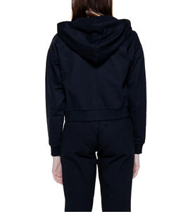 Sudaderas con capucha con cremallera completa de gran tamaño para mujer, sudadera de Hip Hop cómoda de Invierno en Blanco sólido, forro polar de algodón 100% - Product Image 2