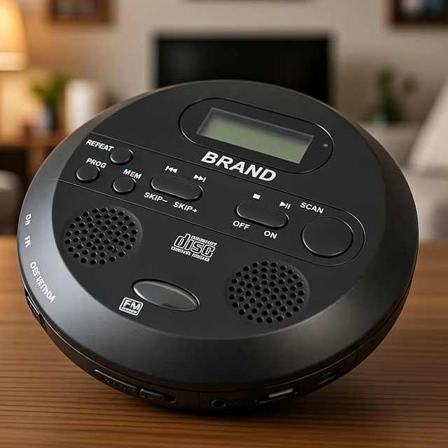 Portable DAB FM Radio CD Player with Speaker USB Rechargeable Battery for Travel or Home Use