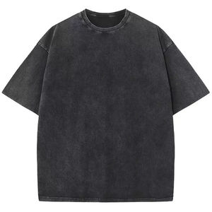 T-shirts pour hommes en coton 100% avec broderie, lavage à l'acide, prix bas, vente en gros, design personnalisé, logo - Product Image 1
