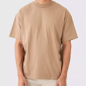 Camiseta Deportiva de Algodón 100%, 350 Gramos, de Alta Calidad, Lisa, para Impresión Gráfica Personalizada, Tejida, para Hombre, Talla Grande - Product Image 4