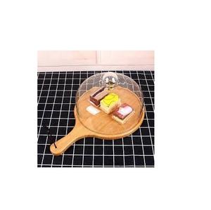 Plateau à gâteaux en bois sur mesure, présentoir à pâtisserie, en bambou, pour forme ronde, pour poli à la main, 1 pièce - Product Image 5