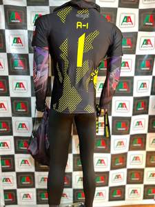 Camisetas personalizables de poliéster transpirable para hombre, impresión sublimada de tinte a todo color, tela de punto, cuello Puff, foto Real - Product Image 3