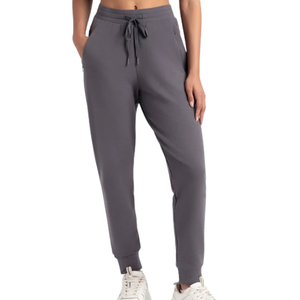 Pantalons de jogging skinny en coton 100% éponge à taille élastique élégants pour femmes de qualité supérieure Respirant Style streetwear Poche - Product Image 2