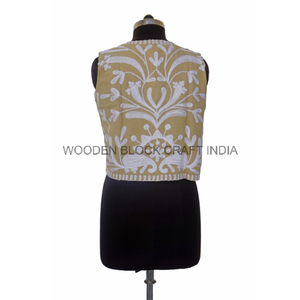 Embroidered Vintage Indian Suzani Breathable Eco-Friendly Women's Chic Folk Winter Coat Bohemian Style Cotton Jacket Floral - Product Image 6