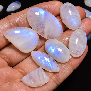 Venta al por mayor Natural Rainbow Moonstone Cabochon Gemstone Beautiful Quartz Loose Gemstone para la fabricación de joyas - Product Image 1
