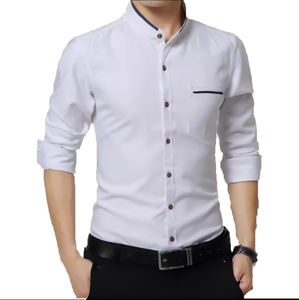 Venta caliente 100% camisas de algodón con botones para hombres de talla grande Formal mangas completas orientada a la exportación al por mayor precio barato Bangladesh - Product Image 3