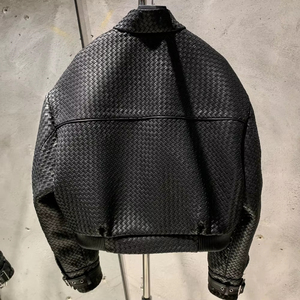 Chaquetas de Cuero Tejidas de Alta Calidad, Nueva Colección 2026, Chaqueta de Piel de Oveja para Mujer, Estilo Urbano, Chaquetas de Cuero Genuino para Mujer - Product Image 2