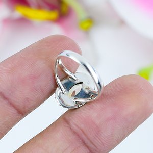 Anillo de plata de ley sólida 925 hecho a mano con bisel de piedras preciosas de citrino natural, joyería con incrustaciones para bodas y fiestas - Product Image 2