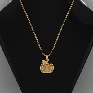 High Quality Solid Sterling 925 Silver 18K Gold 15x16mm Pumpkin Blank Bezel Charm <b>Pendant</b> Breastmilk <b>Ashes</b> Resin DIY Jewelry - Product Image 5