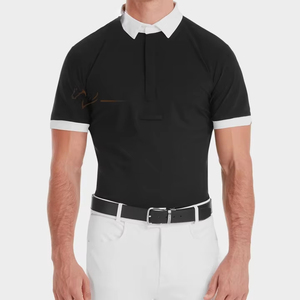 Camisas de equitación para niños, ropa ecuestre ligera para jinetes jóvenes, rendimiento elástico transpirable, diseño elegante - Product Image 1