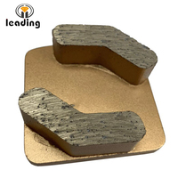 Husqvarna sepatu Gerinda berlian kunci Redi dengan segmen L ganda untuk persiapan permukaan beton