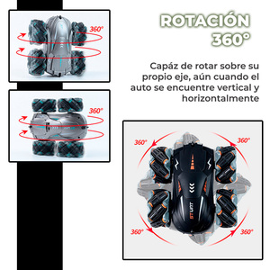 รถดริฟท์บังคับวิทยุคุณภาพสูง 2.4GHz พร้อมระบบควบคุมด้วยท่าทางและเซ็นเซอร์แรงโน้มถ่วง รุ่นสำหรับงานอดิเรก - Product Image 5