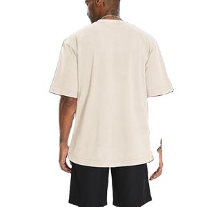 Wholesale Men's Fashion Cotton <b>T</b>-<b>Shirt</b> <b>Plain</b> Blank Oversized Short Sleeve Casual Custom Printed Logo Tee Top - Product Image 2