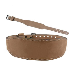 Cinturón de Gimnasio Unisex de Cuero Vacuno de Calidad al por Mayor, 13 mm, Antideslizante, con Logotipo Personalizable, Hebilla Resistente, Soporte Lumbar para Levantamiento de Pesas - Product Image 1