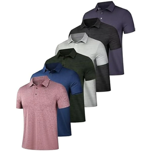 Vente en gros de haute qualité 100% coton T-shirt d'été à impression de logo personnalisé T-shirts de polo unis vierges pour hommes T-shirt de polo en coton de qualité supérieure - Product Image 3