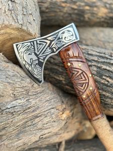 Offre Spéciale Hache Viking forgée à la main Hache Viking Camping en acier au carbone de qualité supérieure du fabricant et du fournisseur Haches en acier au carbone - Product Image 6