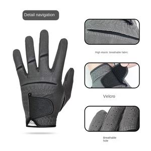 Gants de golf de sport en cuir de mouton pour hommes respirants et résistants à l'usure antidérapants pour la main gauche et la main droite Vente en gros d'usine - Product Image 2