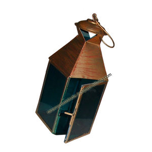 Vente en gros de haute qualité Metal & Glass lanterne suspendue pour la décoration de patio de cour de fête de mariage - Product Image 3