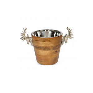 Enfriador de vino de madera Natural hecho para el hogar, restaurante, Hotel, uso con mango de acero, Enfriador de vino de madera para artículos de fiesta y artículos - Product Image 4