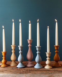 Venta caliente candelabro de madera diseño moderno candelabro de forma personalizada Juego de 4 candelabros a precio atractivo - Product Image 2