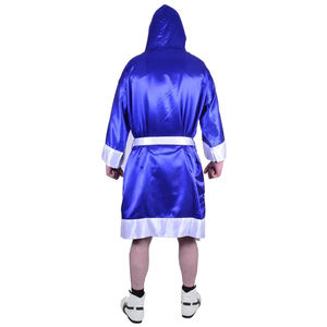 Top Selling Premium Quality Boxing <b>Robe</b> For <b>Men</b> Women Quick Dry Breathable Black Green <b>Satin</b> Adult Boxing <b>Robe</b> With Custom Logo - Product Image 3