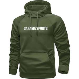 Sudadera con capucha de tela de punto de algodón 100% Unisex de Venta caliente sudaderas con capucha deportivas de patrón sólido impresas personalizadas - Product Image 1