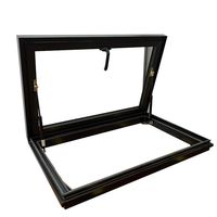 Fenêtre de toit panoramique moderne en aluminium avec moustiquaire en acier inoxydable pour salon, sous-sol, insonorisée, observation des étoiles et des nuages
