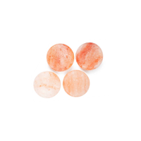 Disque circulaire naturel de sel rose de l'Himalaya pour la relaxation de thérapie de spa de corps outil de soin de peau de désintoxication pour l'application de visage
