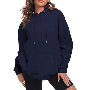 Sweat à capuche surdimensionné pour femme en vert sauge confortable doux pull à manches longues pour tenue décontractée ou Streetwear - Product Image 1