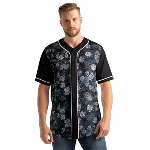 เสื้อเบสบอลพิมพ์ลายกระดุมสำหรับผู้ชายเสื้อเบสบอลพิมพ์ลายเสื้อซอฟต์บอลสำหรับฝึกซ้อม - Product Image 4