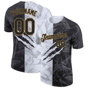 Vente en gros dropship 3D Sports Pullover Sweat à capuche personnalisé Olive Black-Old Gold Performance Salute To Service T-Shirt - Product Image 2