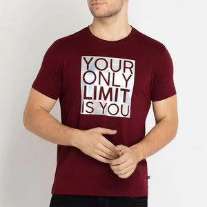 Camisetas de Hombre de Color Sólido 100% Algodón a Precio Económico, Transpirables, Ecológicas, de Manga Corta, con Estampado Digital, Gran Venta, Nueva Llegada - Product Image 1