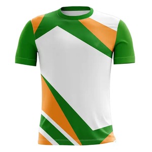High Quality Men's 100% <b>Polyester</b> Heat-Transfer Printed T-<b>Shirt</b> Eco-Friendly Breathable Fabric Soft Smooth Surface for Custom - Product Image 1