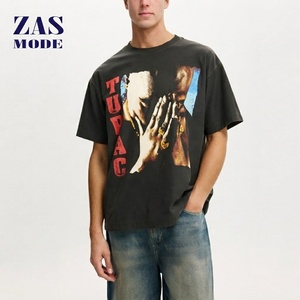 เสื้อยืดผู้ชายแบบปรับแต่งได้ ทรงโอเวอร์ไซส์ สีพื้น คุณภาพสูง ผ้าฝ้าย 100% ระบายอากาศได้ดี สวมใส่ได้ทุกวัน สไตล์สตรีทแวร์ - Product Image 1