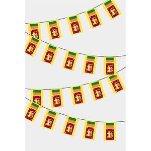Sri Lanka Rectangular Party <b>Banners</b> Guirlande Elegant Fanions for Festive Decorations - Product Image 1
