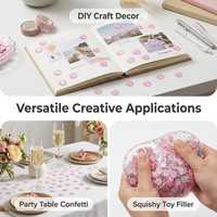 Paillettes en PVC en vrac de 9 mm en forme de marguerite pour jouets faits main et décorations DIY, multicolores et personnalisables, vente en gros usine