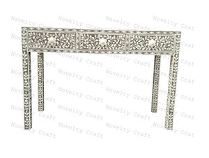 Muebles de lujo para el hogar Gabinete de almacenamiento con incrustaciones de hueso de estilo moderno con diseño ecológico y función multiusos para sala de estar - Product Image 3