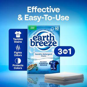 Feuilles de lessive Earth Breeze parfum frais – 60 lavages - Product Image 6