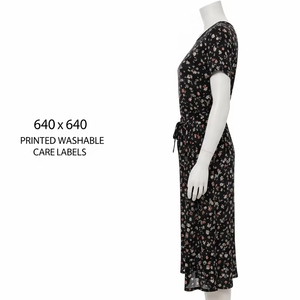 ป้ายผ้าซาตินพิมพ์ลายใส่ได้ทำความสะอาดได้ป้ายถนอมผ้าโพลีเอสเตอร์เนื้อนุ่มกันความร้อนใช้ในการตัดเย็บเสื้อผ้า - Product Image 2