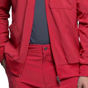 Blouse médicale à manches longues avec fermeture éclair sur le devant, conçue pour les uniformes, inspirée des blouses Cherokee, en tissu doux, pour infirmières et personnel médical. - Product Image 6