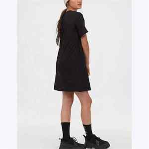 Camiseta Larga de Algodón para Mujer, Estilo Casual, Holgada, Blanca - Product Image 4